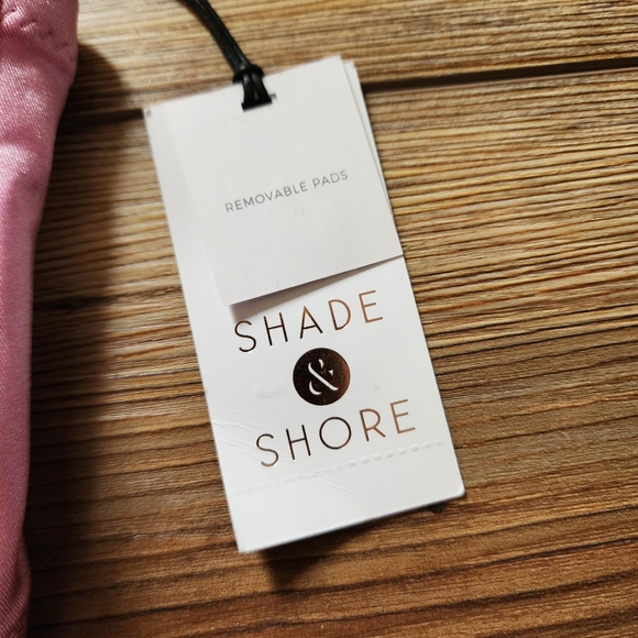 Shade & Shore Bikini Top Womens 36DD Pink Underwire Twist-Front NEW - Picture 4 of 7